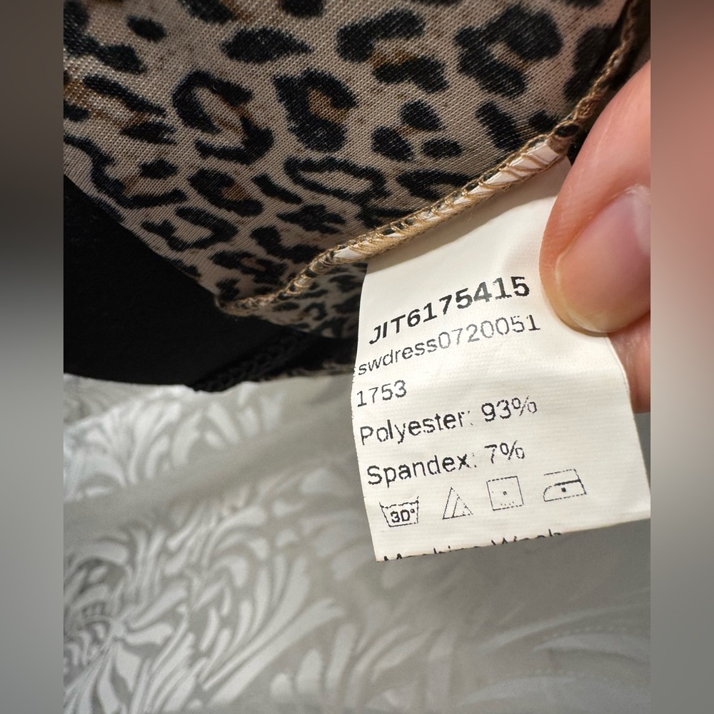 SHEIN Leopard Print Mini Dress with Spaghetti Straps - Picture 8 of 9